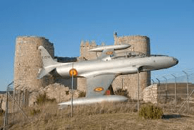 Un avión da la bienvenida