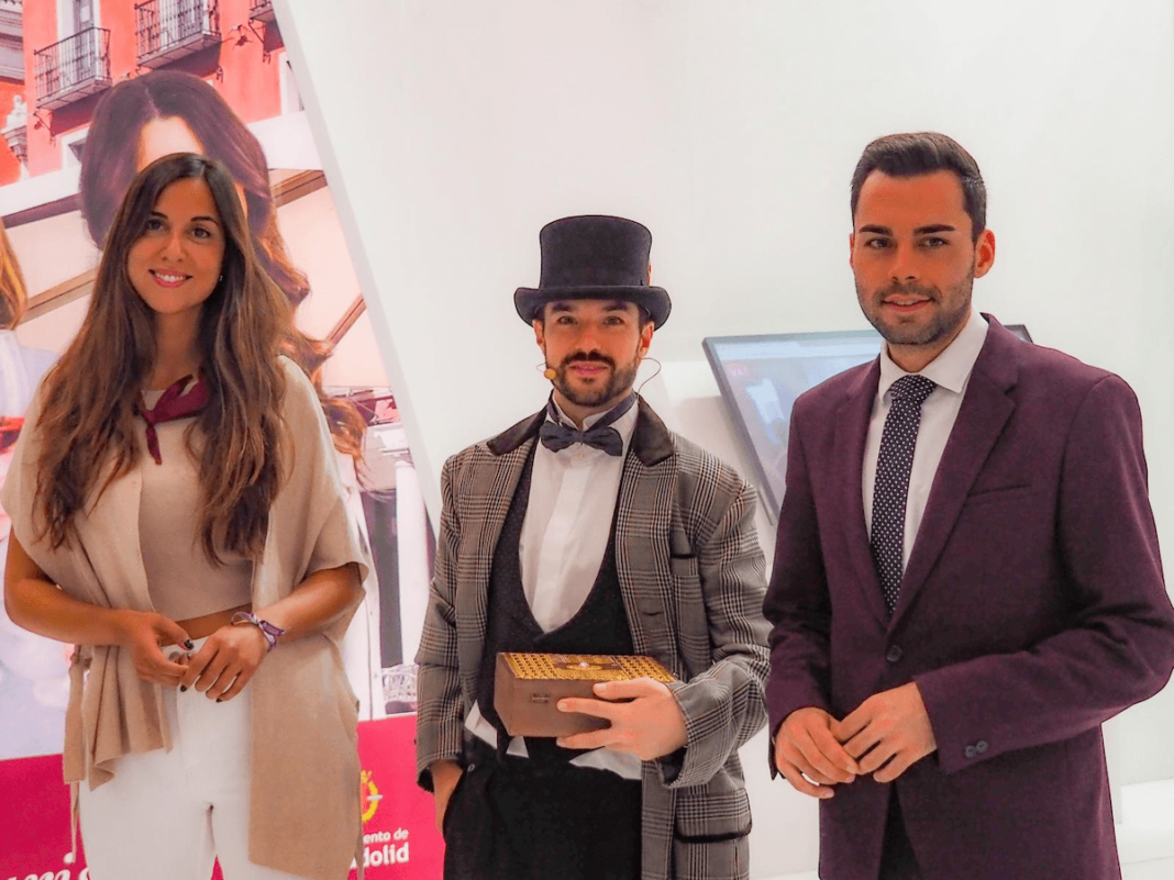 Blanca Jiménez, concejala de Turismo, Eventos y Marca Ciudad de Valladolid, en la presentación del stand de promoción turística en la Feria de Valladolid