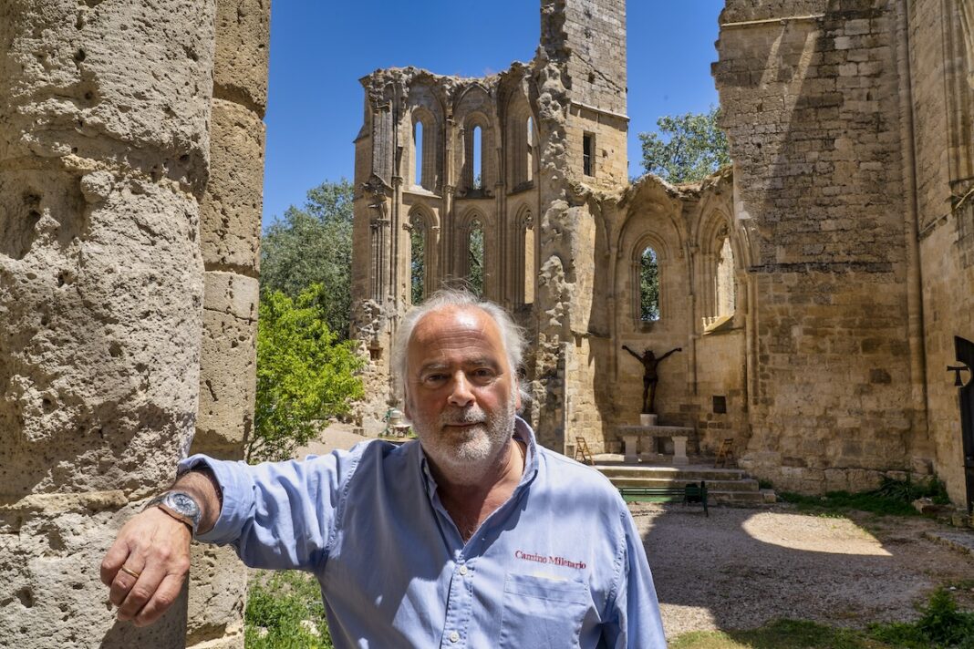 Latidos del Camino Ovidio Campo, impulsor del hospital de peregrinos de San Antón, en Castrojeriz, provincia de Burgos