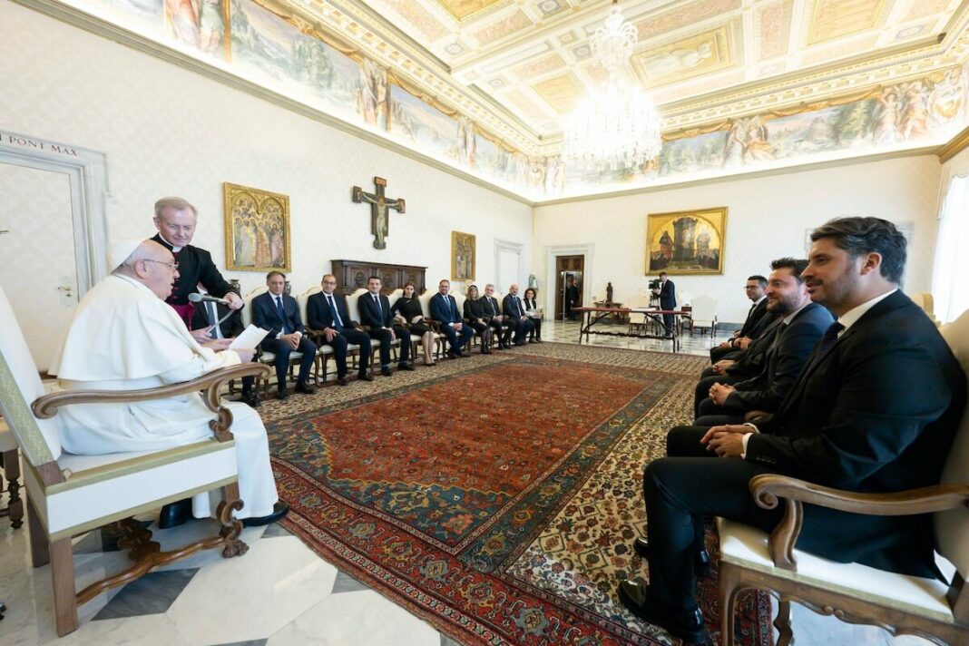 Papa Audiencia del Papa Francisco a las 15 Ciudades Patrimonio de la Humanidad de España