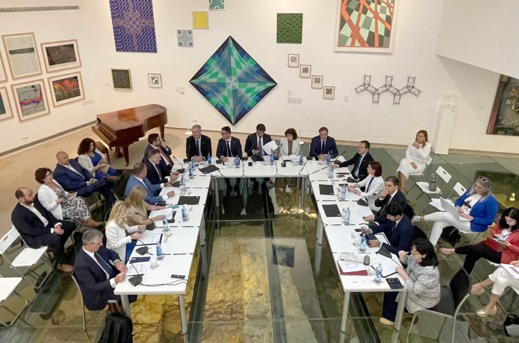 Reunión de las 15 ciudades españolas declaradas Patrimonio de la Humanidad por la UNESCO, en su reunión este 11 de mayor en Ibiza